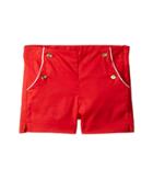 Janie And Jack Button Front Shorts (toddler/little Kids/big Kids) (red) Girl's Shorts