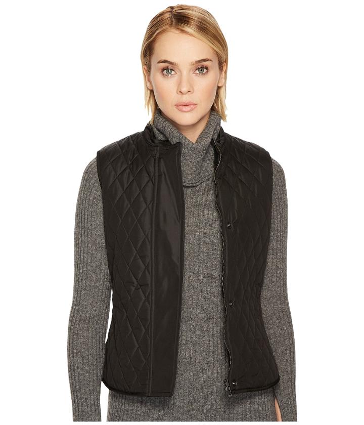 Belstaff Walstead Lightweight Tech Quilted Vest (black) Women's Vest
