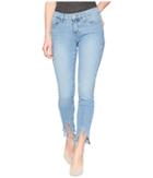 Mavi Jeans Adriana Mid-rise Super Skinny Ankle In Light Fringe 90s (light Fringe 90s) Women's Jeans