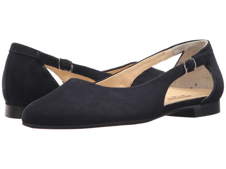 Paul Green Sassy Flat (blue Suede) Women's Dress Flat Shoes