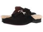 Summit By White Mountain Abelle (black Suede/fur) Women's Shoes