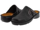 Naot Anise (black Madras Leather/metallic Road Leather/black Lace Nubuck) Women's Clog Shoes