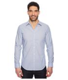 Calvin Klein Infinite Cool Poplin Button Down Shirt (nautical Blue) Men's Clothing