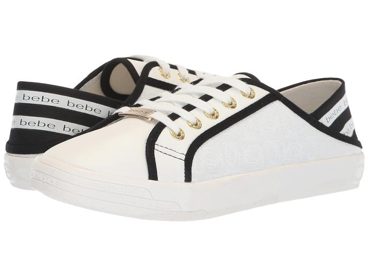 Bebe Dacia (white) Women's Lace Up Casual Shoes