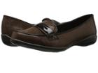 Soft Style Daly (dark Brown Lizard/patent) Women's Flat Shoes