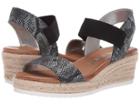 Anne Klein Cait Espadrille Platform Sandal (black/silver) Women's Shoes