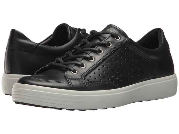 Ecco Soft 7 Retro Tie (black) Men's Lace Up Casual Shoes