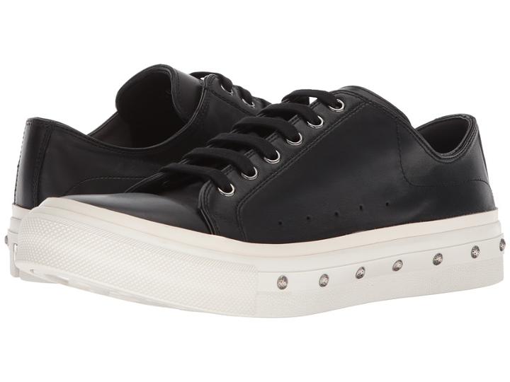 Alexander Mcqueen Studded Low Top Sneaker (black) Men's Shoes