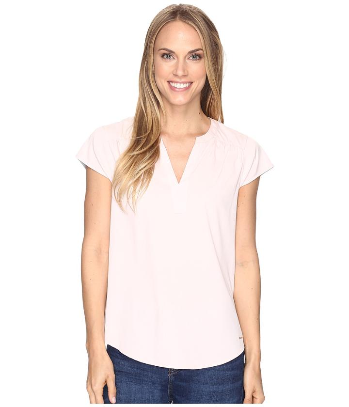 U.s. Polo Assn. Short Flutter Sleeve T-shirt (pink Daisy) Women's T Shirt