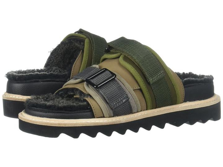 Y's By Yohji Yamamoto Sheep Skin Foot Bed (khaki) Women's Shoes