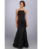 Abs Allen Schwartz Double Strap Open Back Mermaid Dress (black) Women's Dress