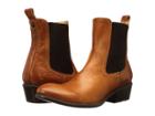 Frye Carson Chelsea (cognac Washed Antique Pull Up) Women's Boots