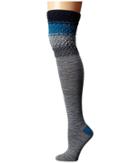 Smartwool Built Up Beehive Over-the-knee (light Gray Heather) Women's Thigh High Socks Shoes