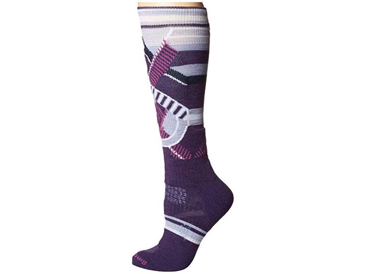 Smartwool Phd(r) Ski Medium Pattern (mountain Purple) Women's Crew Cut Socks Shoes