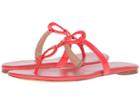 Michael Michael Kors Claudia Flat Sandal (coral Reef Patent) Women's Sandals