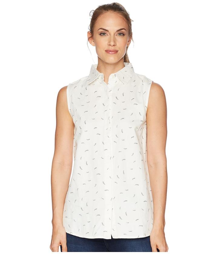 United By Blue Primrose Sleeveless Button Down (cream) Women's Sleeveless