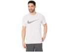 Nike Dry Tee Dri-fittm Cotton 2 Year Swoosh (pink Foam/pale Pink/black) Men's T Shirt