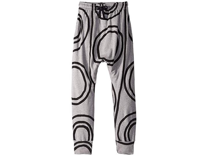 Nununu Circle Baggy Pants (little Kids/big Kids) (heather Grey) Girl's Casual Pants