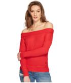 Lucky Brand Waffle Thermal Top (red) Women's Long Sleeve Pullover
