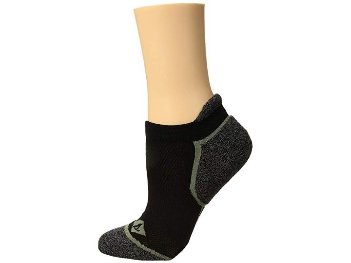 Sperry Half Stripe Performance Tab Ultra Low Show (black Marl) Women's No Show Socks Shoes