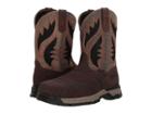 Ariat Rebar Flex Western Venttek Composite Toe (chocolate/brown/textured Tan) Cowboy Boots