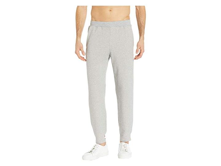 Asics Tiger Logo Sweatpants (mid Grey Heather) Men's Casual Pants