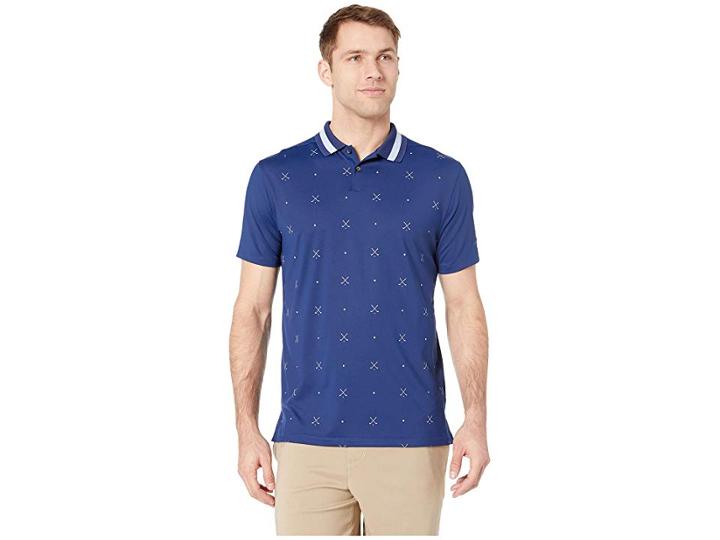 Nike Golf Dry Vapor Print Polo (blue Void/sail/blue Void) Men's Clothing
