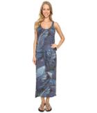 Lole Jacey Dress (vallarta Blue Palm) Women's Dress