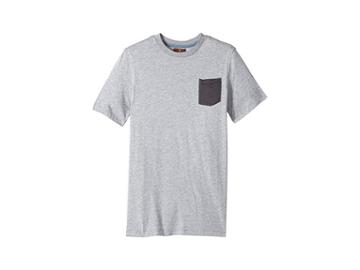 7 For All Mankind Kids Short Sleeve T-shirt (big Kids) (heather Grey) Boy's T Shirt