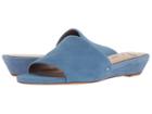 Sam Edelman Liliana (denim Blue Kid Suede Leather) Women's Slide Shoes