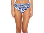 Tommy Bahama Pansy Petals High-waist Sash Bikini Bottom (white) Women's Swimwear