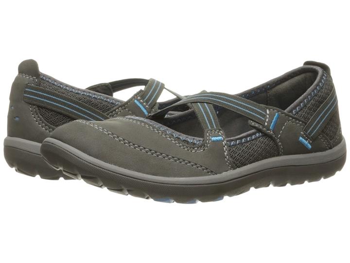 Clarks Aria Maryjane (dark Grey Nubuck) Women's Maryjane Shoes