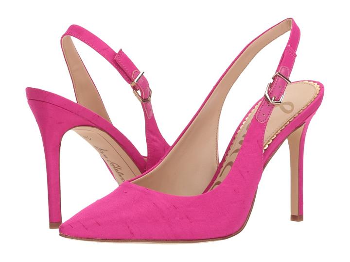 Sam Edelman Hastings (pink Magenta Silk Dupioni) Women's Shoes