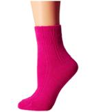 Kate Spade New York Mixed Rib W/ Bow Charm Home Sock 1-pack (cabaret Pink) Women's Crew Cut Socks Shoes
