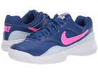 Nike Court Lite (indigo Force/pink Blast/half Blue/white) Women's Tennis Shoes