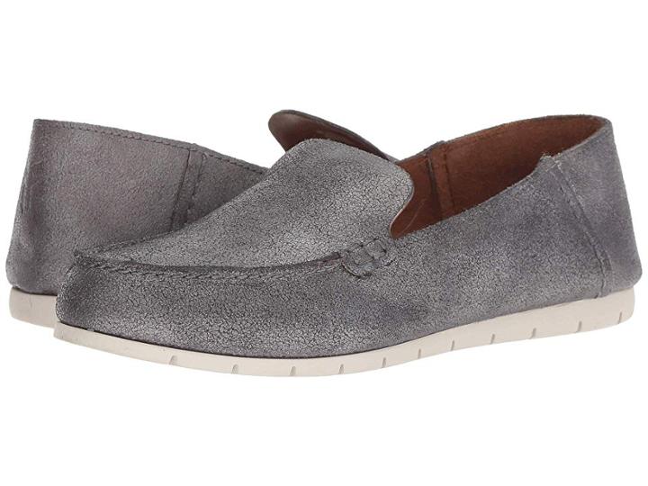 Frye Sedona Venetian Moc (silver Metallic) Women's Moccasin Shoes