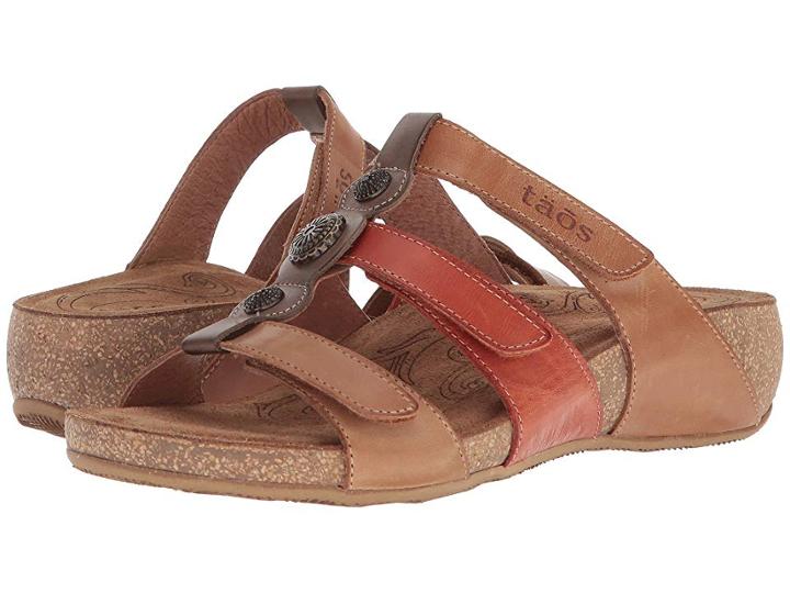 Taos Footwear About Time (tan Multi) Women's Slide Shoes