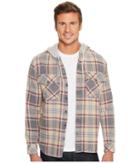 Quiksilver Hooded Tang Flannel (curds And Whey) Men's Long Sleeve Button Up