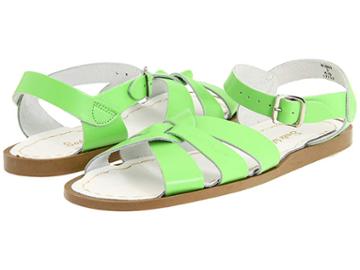 Salt Water Sandal By Hoy Shoes The Original Sandal (toddler/little Kid) (lime Green) Girls Shoes