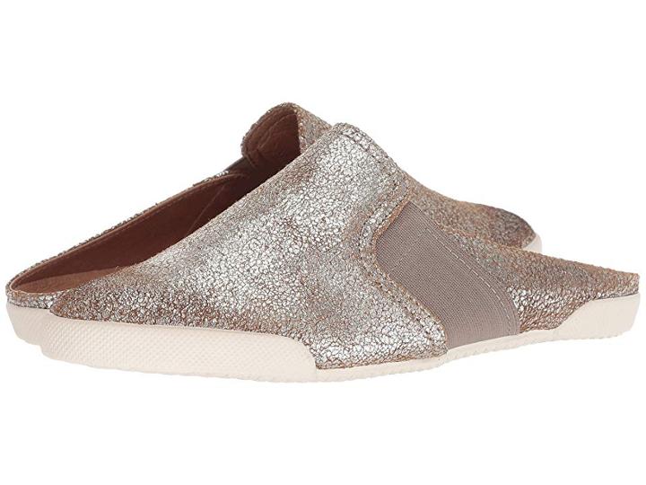 Frye Melanie Gore Mule (silver Multi Brushed Metallic) Women's Clog/mule Shoes