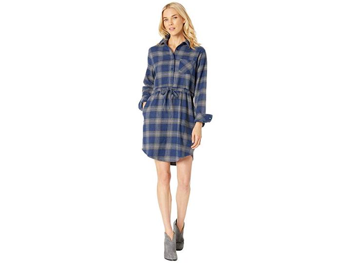 United By Blue Moraine Flannel Dress (navy) Women's Dress