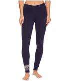 Under Armour Favorite Leggings Graphic (midnight Navy/cape Coral/steel) Women's Casual Pants