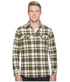 Quiksilver Waterman Cedar Island Long Sleeve Flannel Shirt (beetle) Men's Long Sleeve Button Up