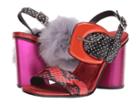 Rachel Comey Kyd (red/pink Snake/fur) Women's Shoes