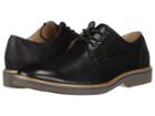 Florsheim Union Plain Toe Oxford (black Leather/crazy Horse/grey Sole) Men's Lace Up Casual Shoes