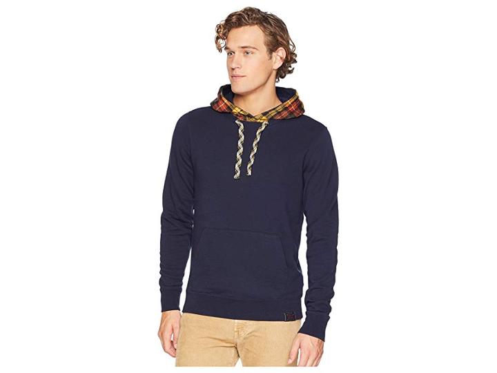 Scotch & Soda Sweatshirt W/ Contrast Hood And Kangaroo Pocket (combo A) Men's Sweatshirt