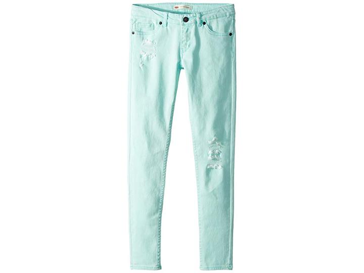 Levi's(r) Kids 710 Color Jeans (big Kids) (fair Aqua) Girl's Jeans