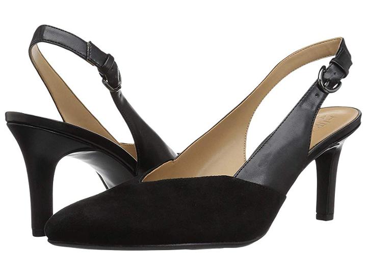 Naturalizer Nelle (black Suede/leather) High Heels