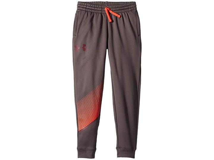 Under Armour Kids Af 1.5 Jogger (big Kids) (charcoal/radio Red) Boy's Casual Pants
