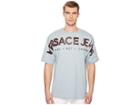 Versace Jeans Exploded Logo Tee (light Blue) Men's T Shirt
